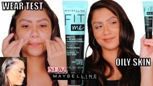 '*NEW* MAYBELLINE FIT ME! MATTE PORELESS PRIMER + ALL DAY WEAR *oily skin* | MagdalineJanet'
