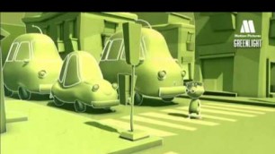 'GreenLight   Walking along the road, back to school   Cartoon Kids Traffic Safety 1'