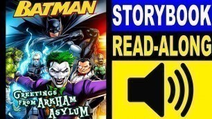 'Batman Read Along Storybook, Read Aloud Story Books, Batman - Greetings from Arkham Asylum'