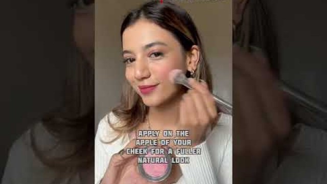'How To Apply Blush To Enhance Your Facial Structure | Makeup Hacks | Be Beautiful #Shorts'
