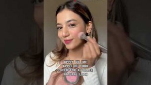 'How To Apply Blush To Enhance Your Facial Structure | Makeup Hacks | Be Beautiful #Shorts'