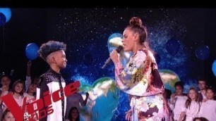 'Michael Jackson - We are the world  | Amel Bent et Soan | The Voice Kids France 2019 | Finale'