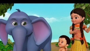 'Enugu Raja Enugu - The Elephant Song | telugu Rhymes for Children | Infobells'