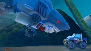 'Monster Truck Dan | Halloween flying shark | Halloween special songs for kids'
