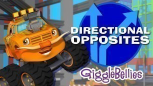 'Monster Trucks Learn Opposites | GiggleBellies'