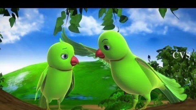 'Chitti Chilakamma - Parrots 3D Animation Telugu Rhymes For children with lyrics'
