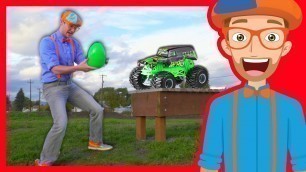 'Fun Blippi Monster Truck Egg Hunt – Learn Colors with Blippi'