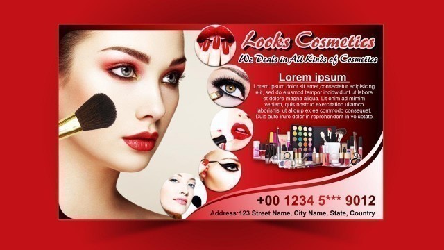 'Cosmetics Shop Banner Design | Banner Design | CorelDRAW Tutorial'