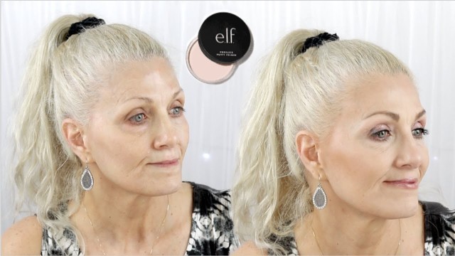 'HOT FLASH & Wrinkles Makeup! #104 - e.l.f. Poreless Putty Primer - BentlyK'