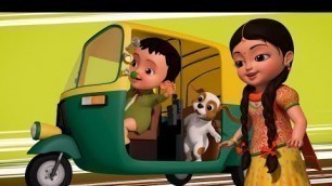'Auto Vaccindi Cudandi - Playing with Toys | Telugu Rhymes for Children | Infobells'