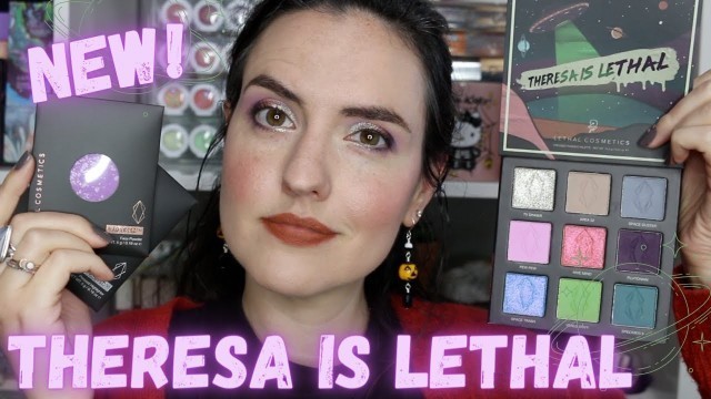 'THERESA IS LETHAL New Theresa Is Dead + Lethal Cosmetics Collection | Swatches + 2 Tutorials!'