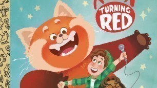'Turning Red Little Golden Book Kids Book Read Along'