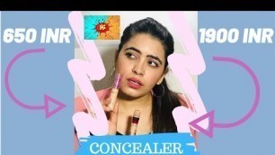 'Maybelline Concealer VS Tarte shape tape concealer | drugstore vs high end  | beauty reels  | Hindi'