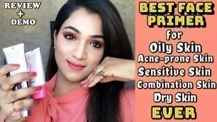 'Top5 best primer for oily acne-prone /combination/sensitive skin |face primer 4 long lasting makeup'