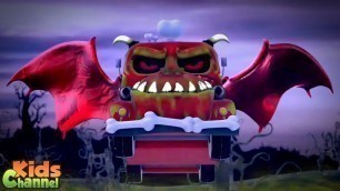 'Halloween Night | Scary Videos for Children | Monster Truck Dan Car Cartoons by Kids Channel'