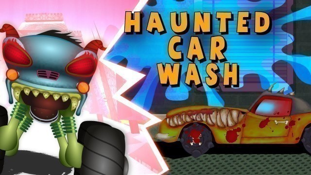 'Car Wash Cartoons - Haunted House Monster Truck Videos for Kids'
