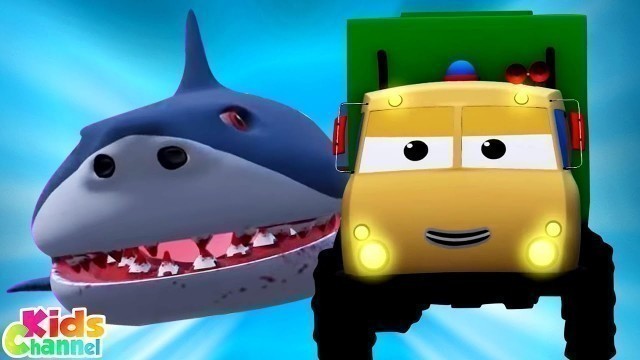 'Scary Flying Shark, Road Rangers, Car Cartoon Videos for Children by Kids Channel'