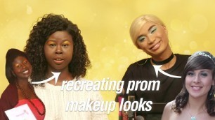 'Influencers Re-Create Their Prom Makeup Looks!'