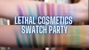 'Lethal Cosmetics Swatch Party | My favorite matte single shadow formula'