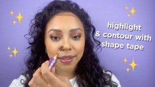 'HOW TO: CONTOUR & HIGHLIGHT WITH SHAPE TAPE  | tarte tutorials'