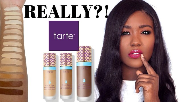 'TARTE SHAPE TAPE FOUNDATION REVIEW?! Black Women / Brown Skin Dark Skin BRANDS - Rose Kimberly'