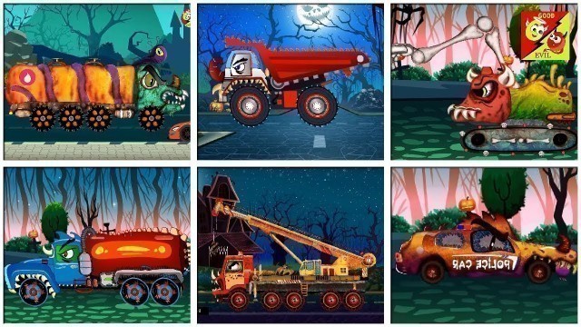 'Learning Street Vehicles Name And Sound l Monster Truck Video l Good and bad Cartoon Video'