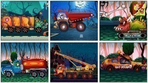 'Learning Street Vehicles Name And Sound l Monster Truck Video l Good and bad Cartoon Video'