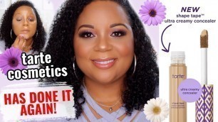 'NEW TARTE SHAPE TAPE ULTRA CREAMY CONCEALER | DOES IT MEASURE UP TO THE ORIGINAL SHAPE TAPE? 