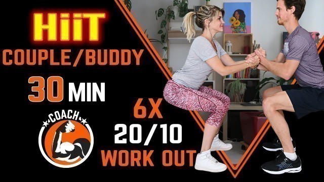 'HiiT Workout 6 X Tabata 20/10 Bodyweight - Couple Workout by TABATAMANIA'