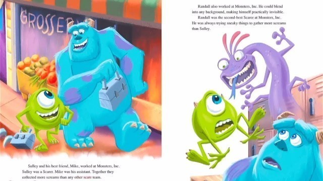 'Monster Inc|Kids Storybooks|Books for Kids|Read Along|Kids Audio Books|Storytime|Read to me'