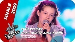 'Elvis Presley - Can´t Help Falling In Love (Teodora | Finale | The Voice Kids 2019 | ProSieben'