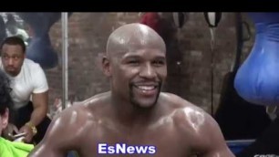 'Floyd Mayweather Ripped! Sick Six Pack First Workout For Conor McGregor Fight EsNews Boxing'