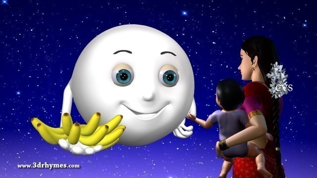 'Chandamama Raave - 3D Animation Telugu Rhymes for children with lyrics'