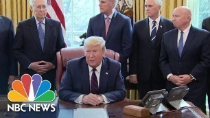 'Trump Invokes Defense Production Act For Medical Supplies: \'We Need The Ventilators\' | NBC News NOW'