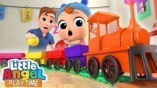 'Color Train Song | Fun Sing Along Songs by Little Angel Playtime'