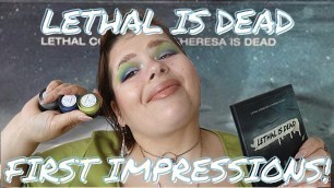 'LETHAL IS DEAD! // Theresa is Dead x Lethal Cosmetics Collection // Is It Bog Witch Approved?'