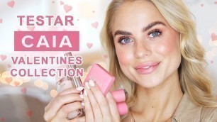 'CAIA COSMETICS VALENTINES COLLECTION | Glow Primer, Blush Stick, Matte Blush, Next Level Mascara'