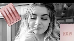 'KKW x Kylie Cosmetics First Impressions Video'