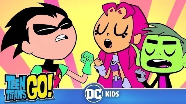 'Teen Titans Go! | SING ALONG! The Night Begins to Shine by Cyborg & B.E.R. | @DC Kids'