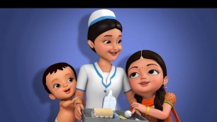'Nurse Pillala Pata | Telugu Rhymes for Children | Infobells'