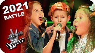 'Disney\'s Vaiana - Ich Bin Bereit (Henriette/Niklas/Daria) | The Voice Kids 2021 | Battles'
