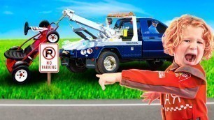 'Monster Truck Kids Cars Get Taken by the Police | Kids Videos for Kids'