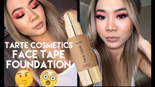 'FIRST IMPRESSIONS | TARTE COSMETICS SHAPE TAPE FOUNDATION WEAR TEST! | HELEN DUONG'