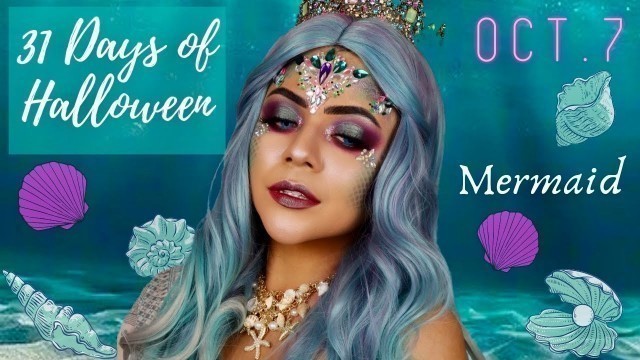 '31 DAYS OF HALLOWEEN 2020 | Mermaid Makeup Look Tutorial'
