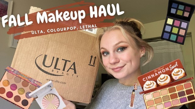 'Fall 2021 Makeup HAUL | Ulta, Colourpop, Lethal Cosmetics'