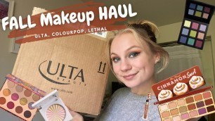 'Fall 2021 Makeup HAUL | Ulta, Colourpop, Lethal Cosmetics'