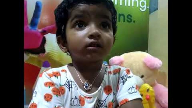 'Ch.Ashritha | Telugu Rhymes | Rise Play School | Jagannaickpur, Kakinada.'