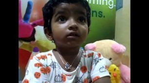 'Ch.Ashritha | Telugu Rhymes |  Rise Play School | Jagannaickpur, Kakinada.'