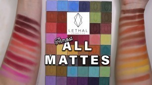 'Lethal Cosmetics Eyeshadow Swatches | (Almost) ALL THE MATTES'