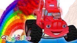 'Monster Truck Cartoons for Kids | Learn Colors and Race | 50 MINUTES  | GiggleBellies'
